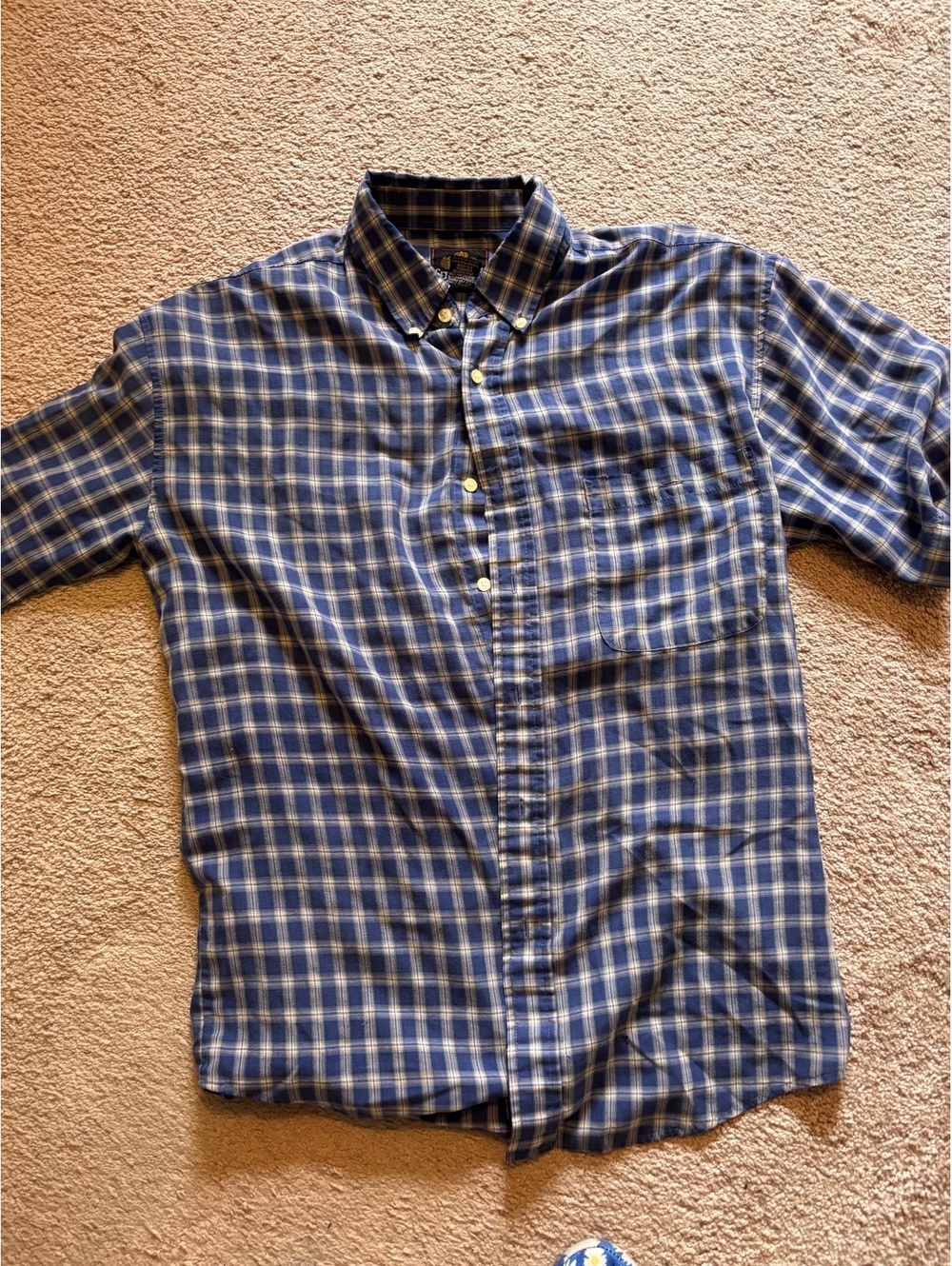 Sedgefield cotton blend played blue men's shirt size large [COPY]